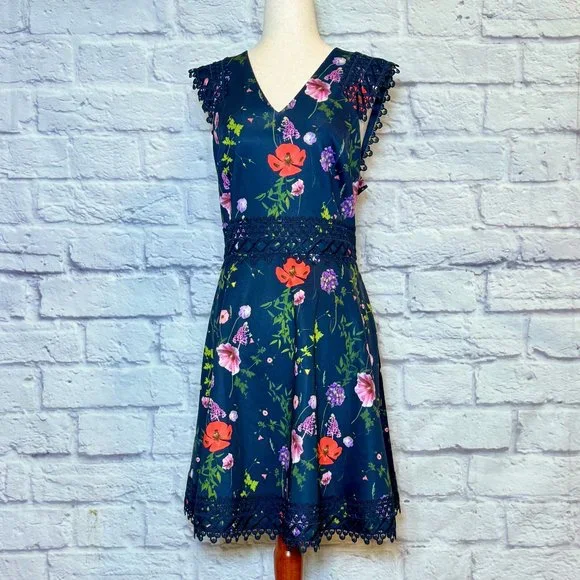 Ted Baker | Dresses | Ted Baker Navy Blue Floral Kneelength Skater Dress | Poshmark Ted Baker | Dresses | Ted Baker Navy Blue Floral Kneelength Skater Dress | Poshmark